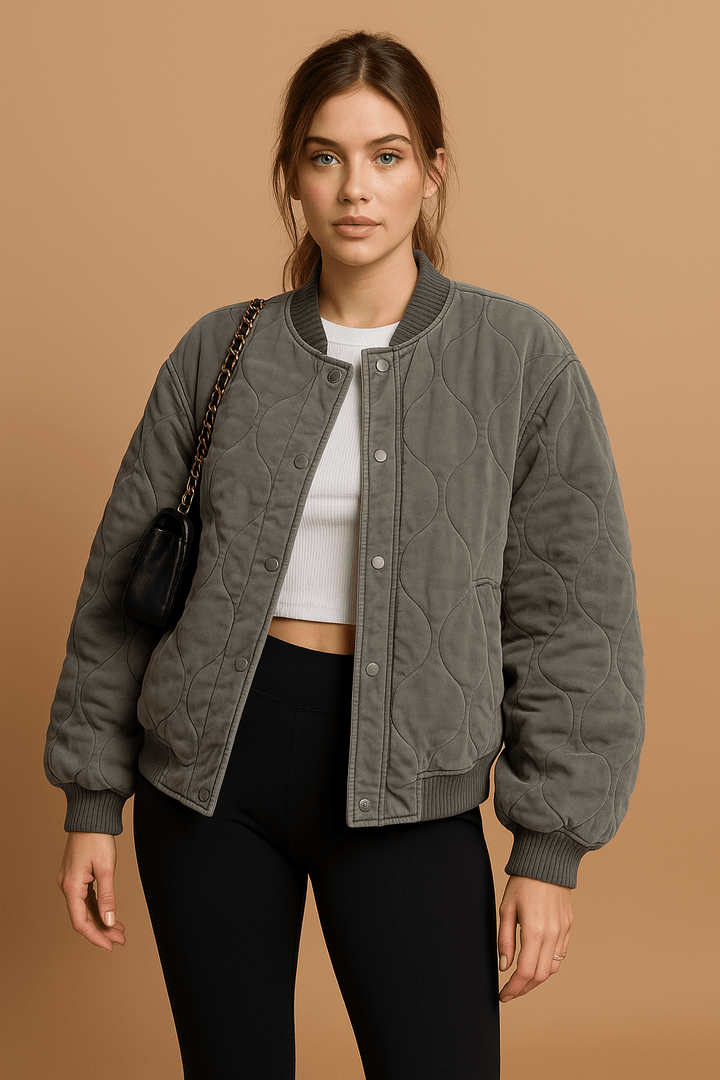 Bomberjacke Damen Oversized – Gepolstert & Leicht für Frühling