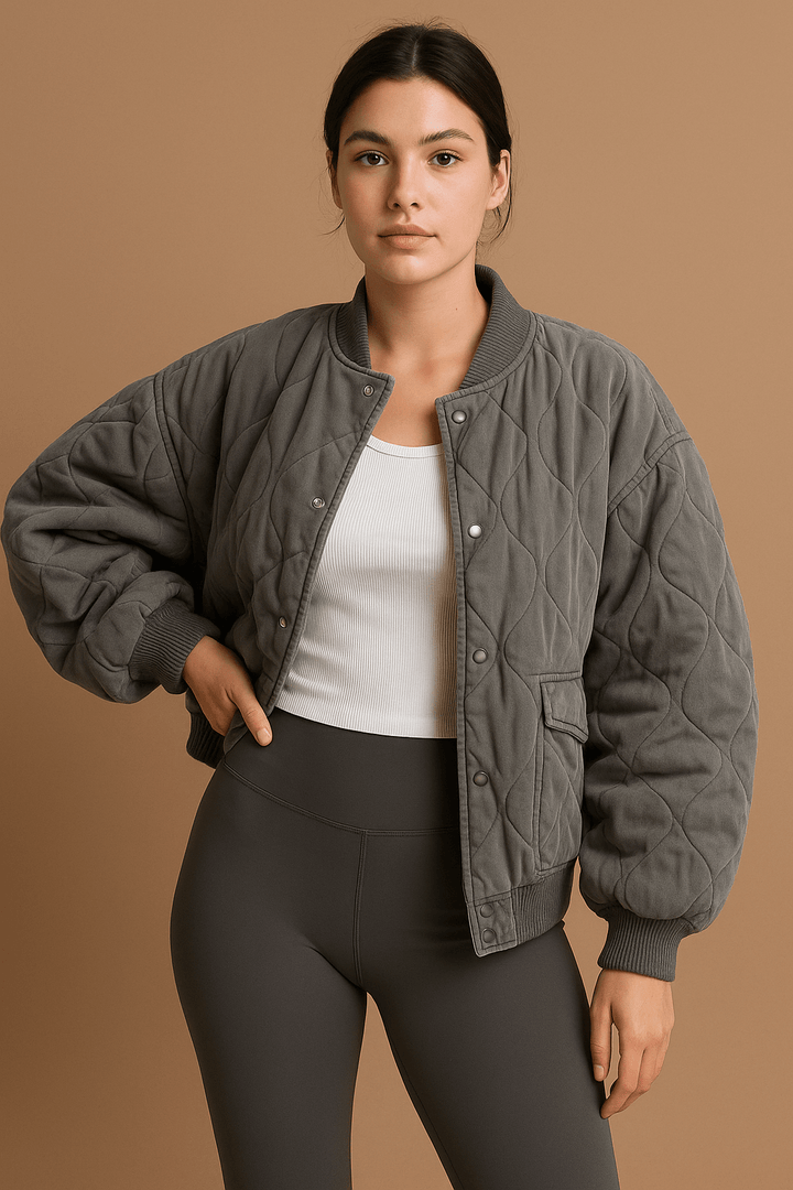 Bomberjacke Damen Oversized – Gepolstert & Leicht für Frühling