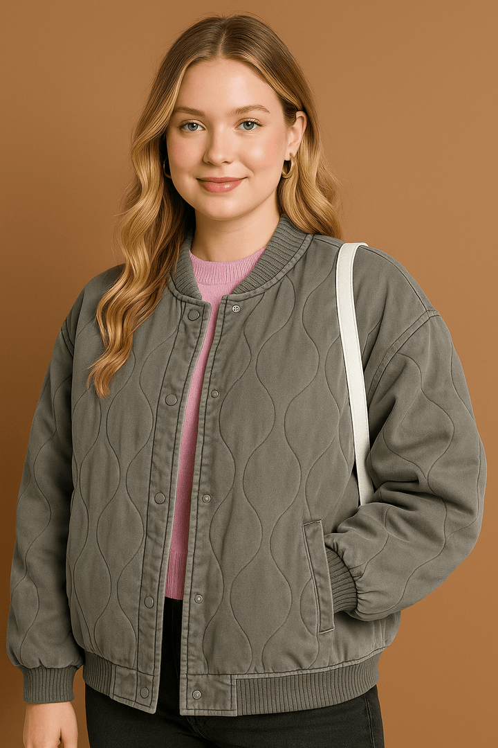 Bomberjacke Damen Oversized – Gepolstert & Leicht für Frühling