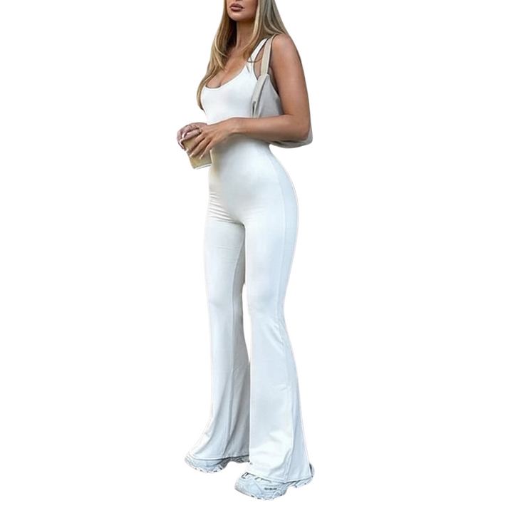 Damen Jumpsuit Rückenfrei – Figurbetont, Sommermode für Freizeit & Partys, Atmungsaktives Material