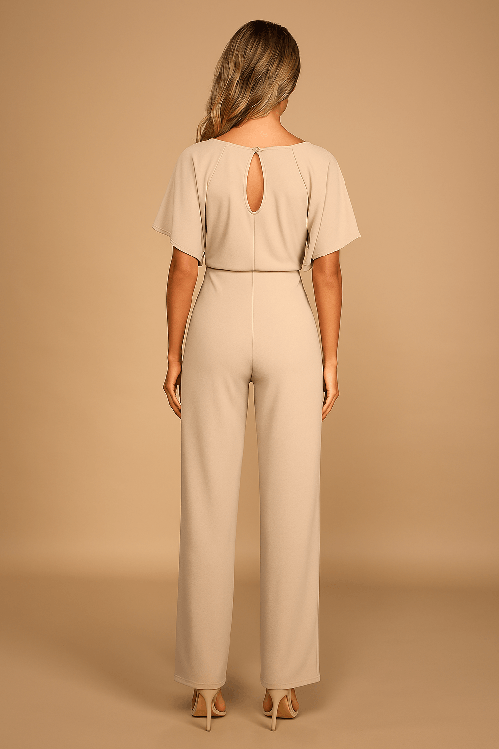 Damen Jumpsuit mit Bindegürtel – Elegant für Alltag & besondere Anlässe