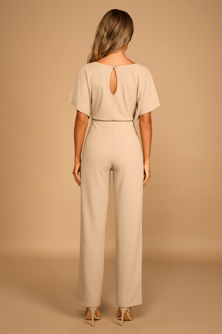 Damen Jumpsuit mit Bindegürtel – Elegant für Alltag & besondere Anlässe