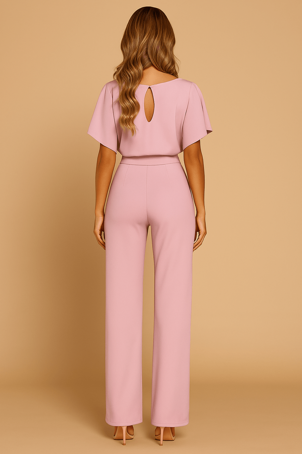 Damen Jumpsuit mit Bindegürtel – Elegant für Alltag & besondere Anlässe