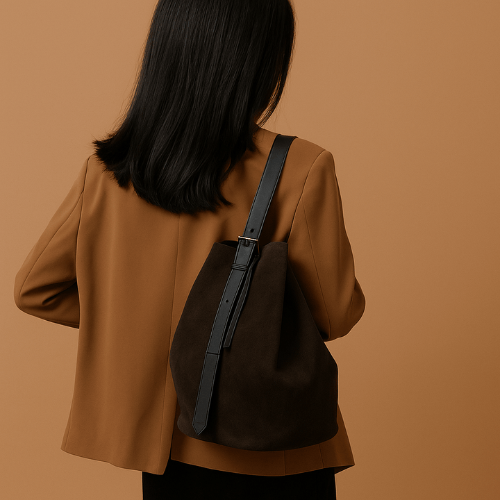 Damen Schultertasche – Umhängetasche mit Organizer