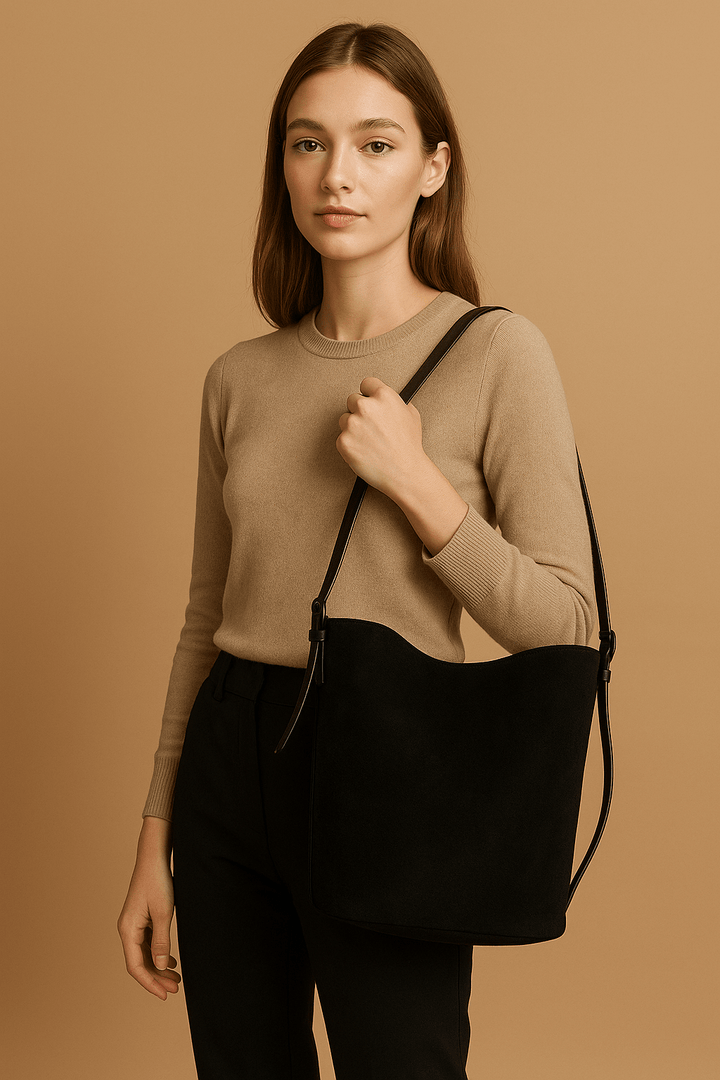 Damen Schultertasche – Umhängetasche mit Organizer