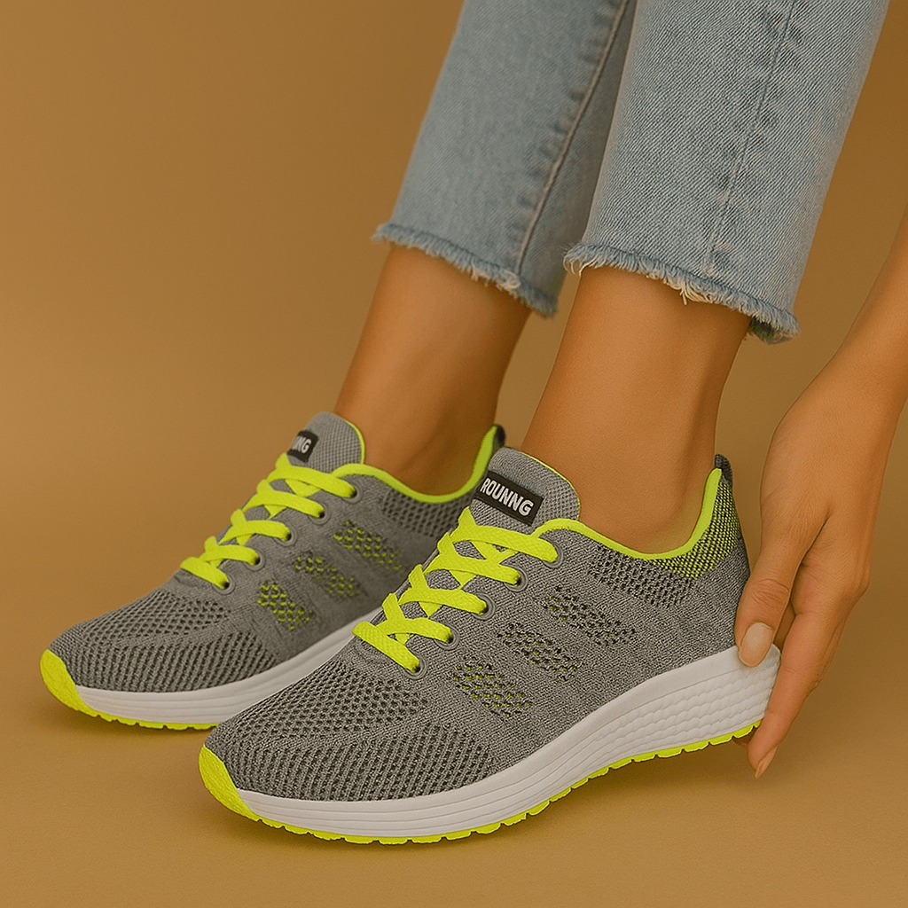 Damen Sneaker mit Sohle & Atmungsaktiv