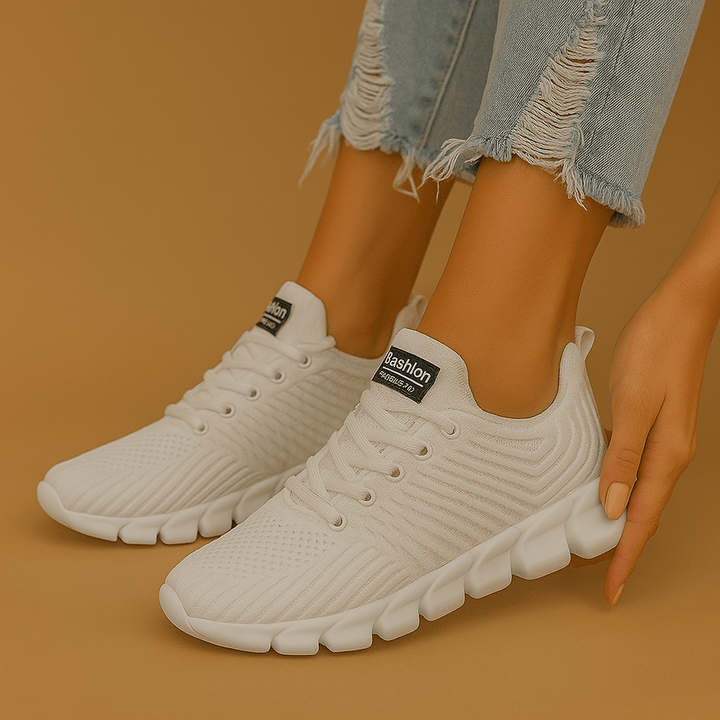 Damen Sneaker mit Mesh & Memory