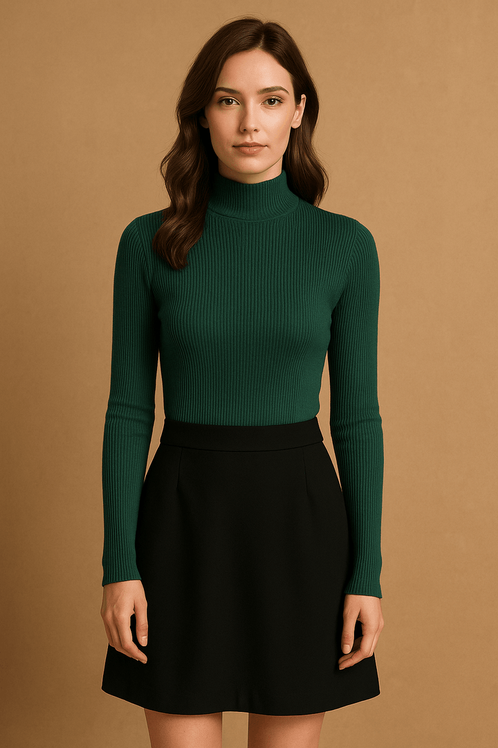 Damenpullover Langarm Slim-Fit