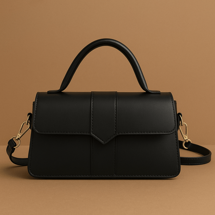 Damentasche Leder – Schultertasche mit Magnetverschluss