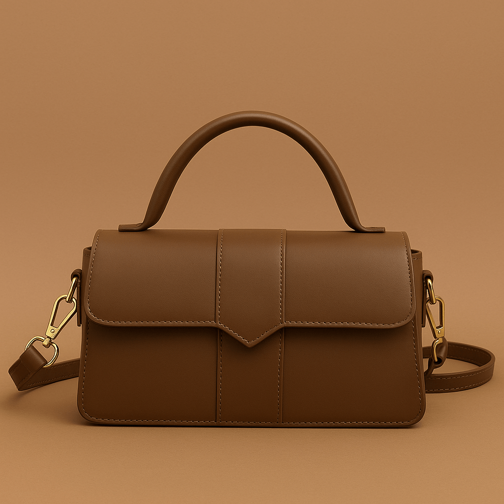 Damentasche Leder – Schultertasche mit Magnetverschluss