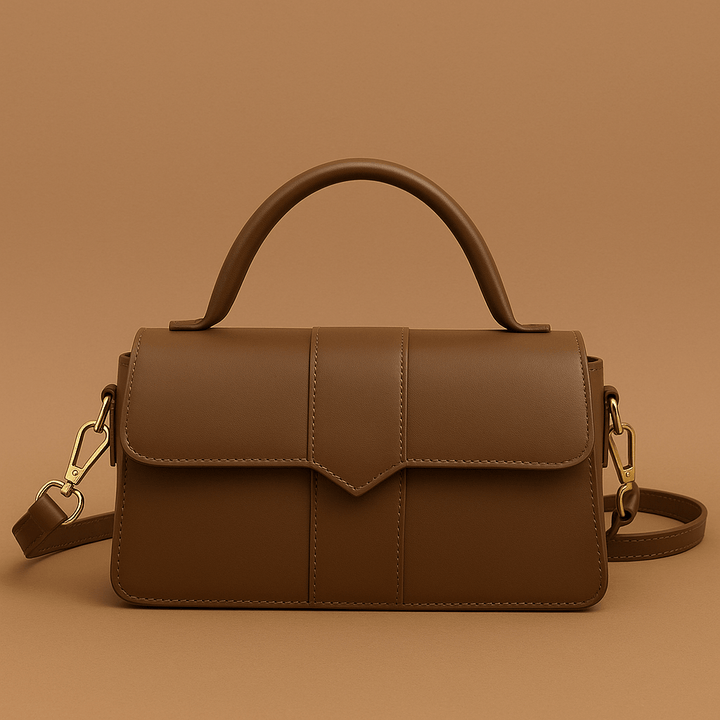 Damentasche Leder – Schultertasche mit Magnetverschluss