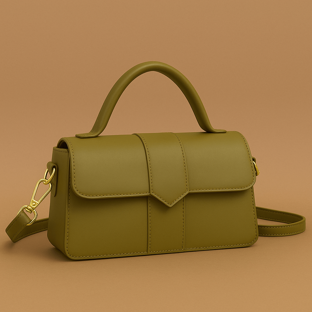 Damentasche Leder – Schultertasche mit Magnetverschluss