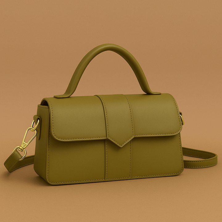 Damentasche Leder – Schultertasche mit Magnetverschluss