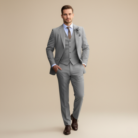 Herrenanzug 3-teilig für Hochzeiten – Eleganter Anzug mit Blazer, Hose und Weste für Formelle Anlässe