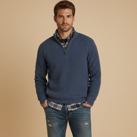 Pullover Herren mit Reißverschluss – Zeitloser und Bequemer Look für Jeden Anlass