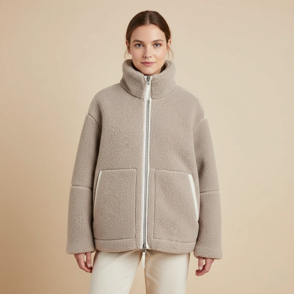 Elegante Übergröße Jacke für Frauen mit Isolierender Wärme und Chic Oversize-Passform