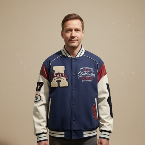 Bomberjacke Herren im Vintage Stil mit Lockerem Schnitt für Lässige Anlässe