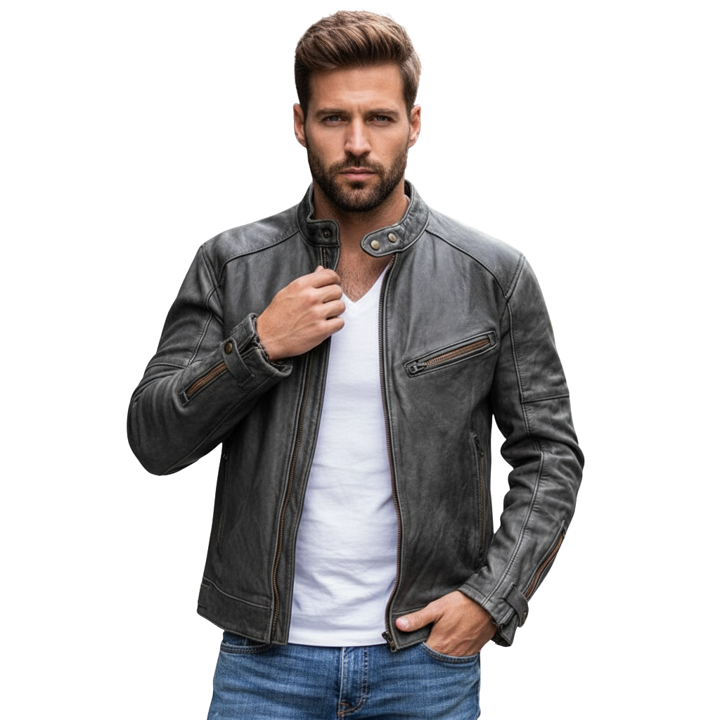 Lederjacke Herren – Wetterfest mit Zeitlosem Stil für Jede Gelegenheit