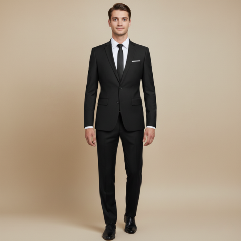 Eleganter Anzug Herren für Hochzeiten – Zweiteiliger Atmungsaktiver Anzug für Anlässe