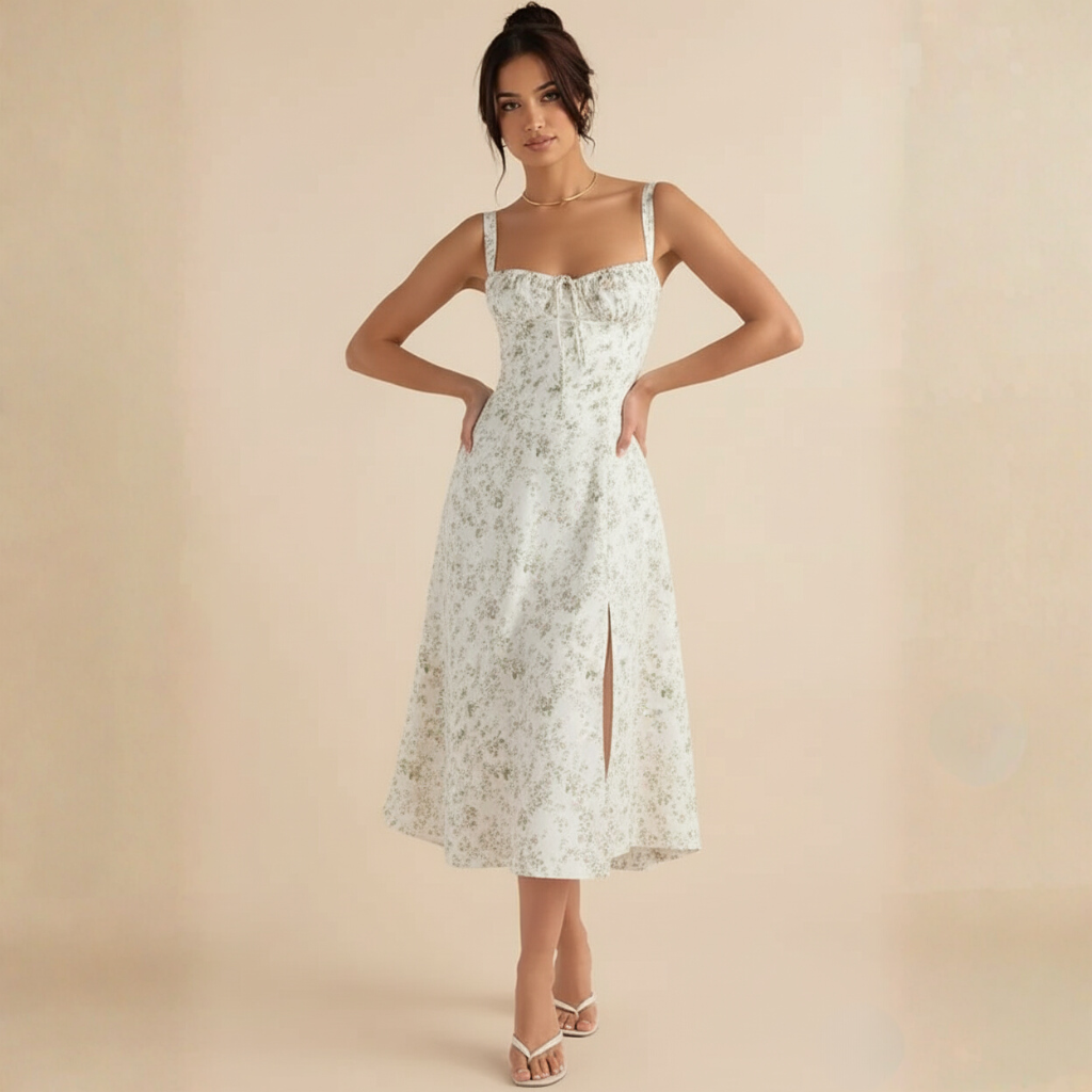 Bustier Sommerkleid für Damen mit Floral Design – Bequem und Stilvoll für Sommerliche Anlässe