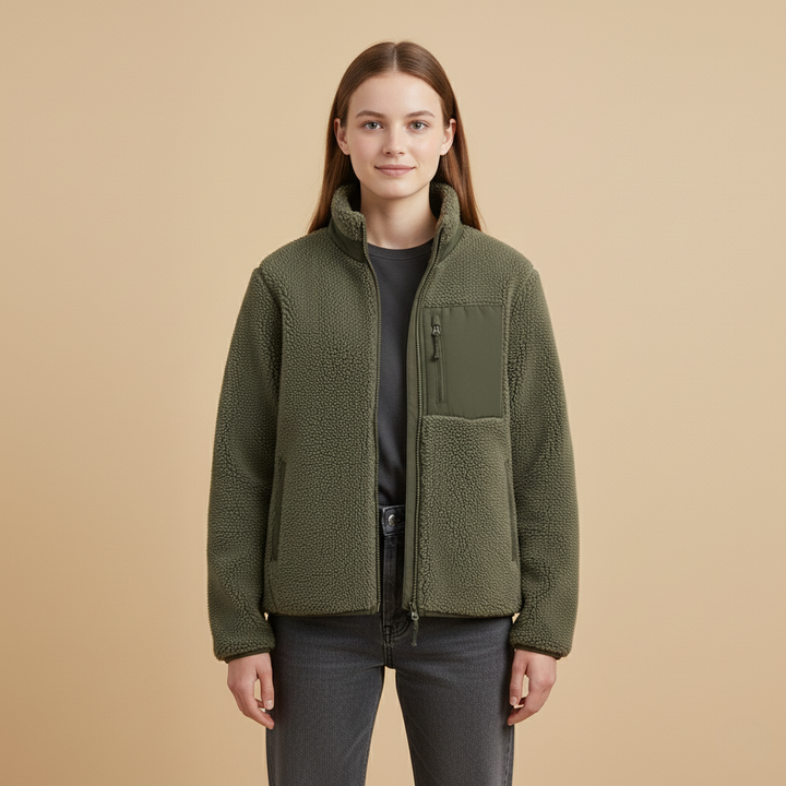 Winterjacke Damen mit Flauschigem Design und Elegantem Stil für Kalte Tage