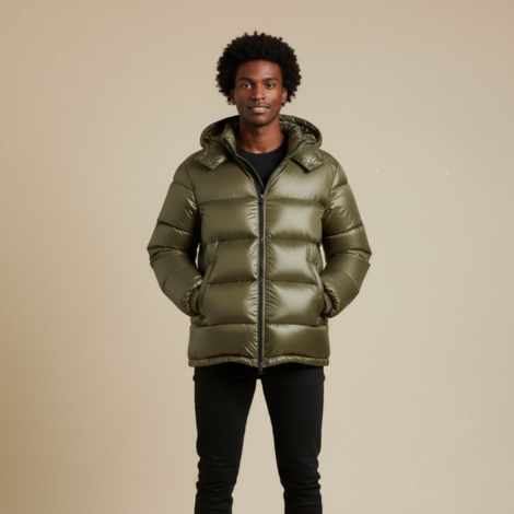 Puffer Jacke für Herren Wasserdicht Leicht Modern für Herbst und Winter