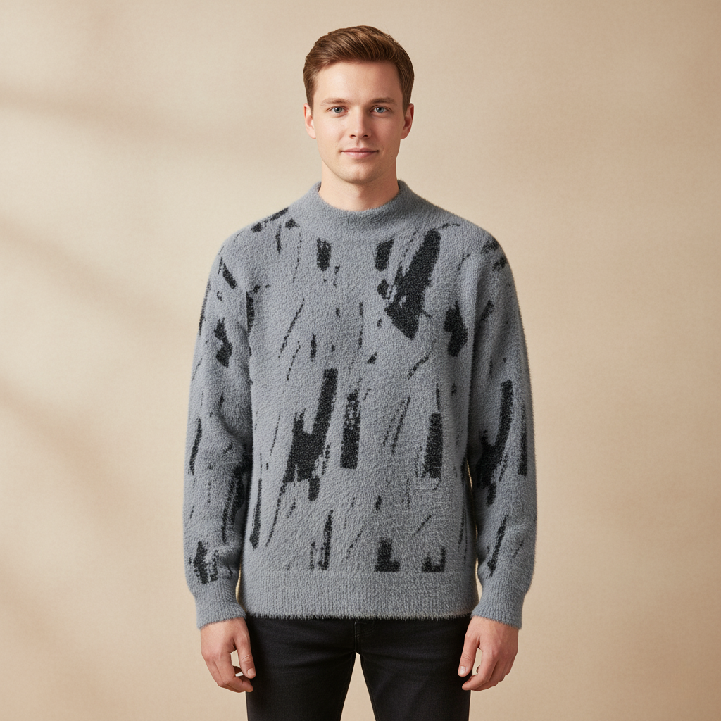 Pullover für Herren mit Rundhalsausschnitt – Lässiger Stil für kühle Tage