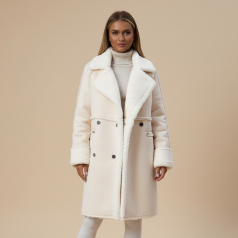 Winter Mantel Damen  – Eleganter Überlanger Style für Kühle Tage