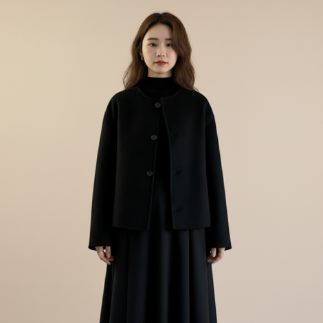 Mäntel Damen – Eleganter Woll-Mantel für Herbst und Winter mit langen Ärmeln