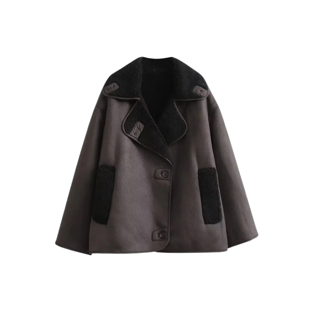 Jacke Damen mit Pelzkragen – Übergroße Winterjacke für Stil und Gemütlichkeit