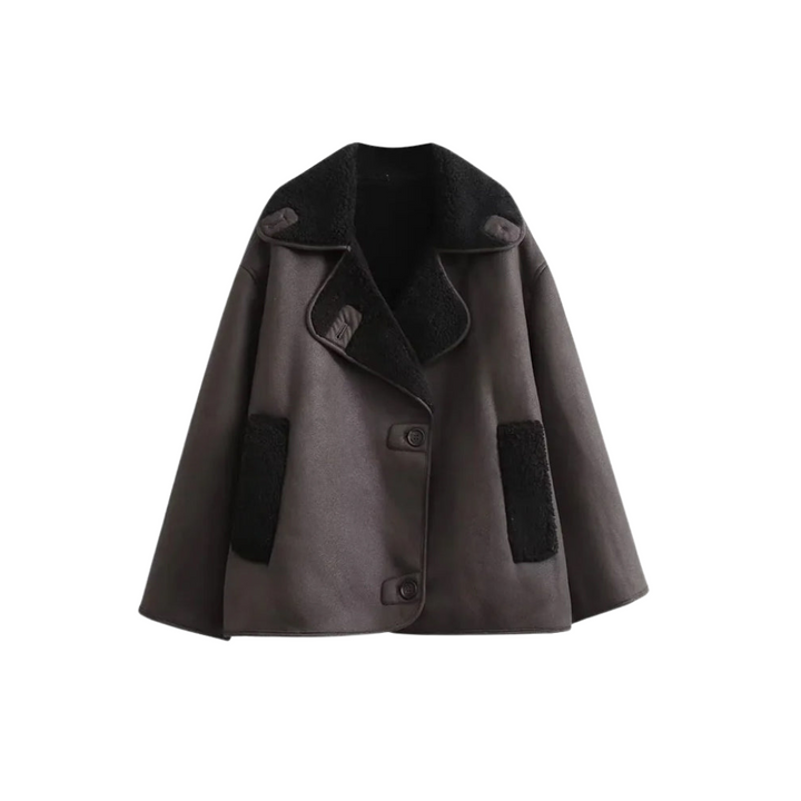 Jacke Damen mit Pelzkragen – Übergroße Winterjacke für Stil und Gemütlichkeit