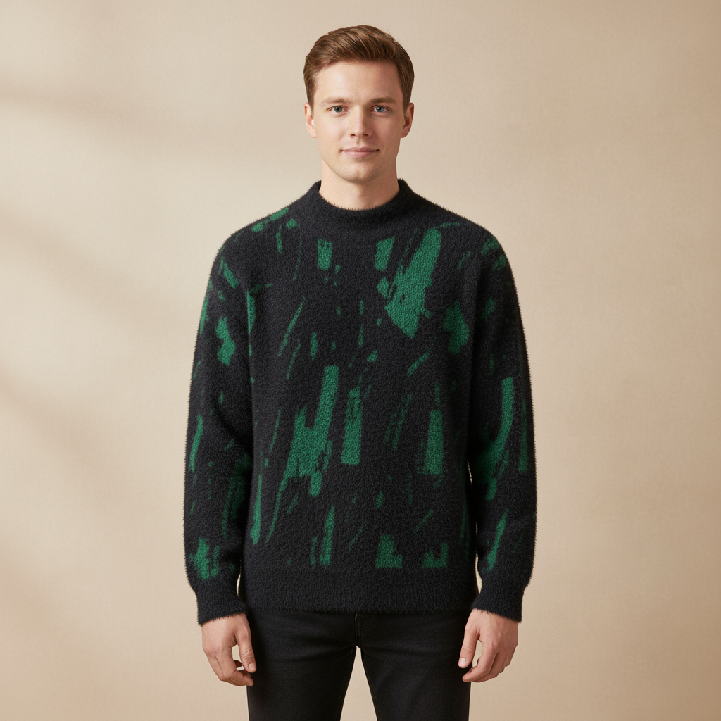 Pullover für Herren mit Rundhalsausschnitt – Lässiger Stil für kühle Tage