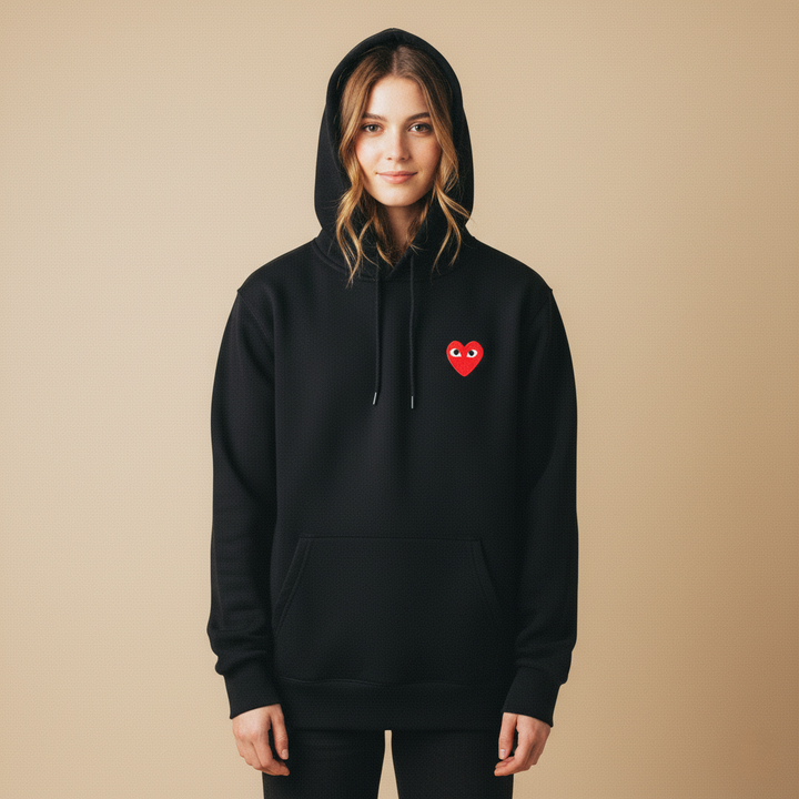 Hoodie Damen mit Herz-Design – Bequemer Sweatshirt für Lässige Anlässe und Alltag