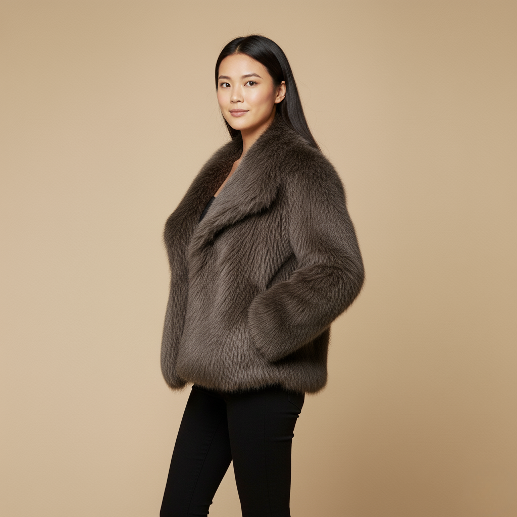 Winterjacke Damen mit Offenem Frontschnitt – Elegante Freizeitjacke für Vielseitige Anlässe