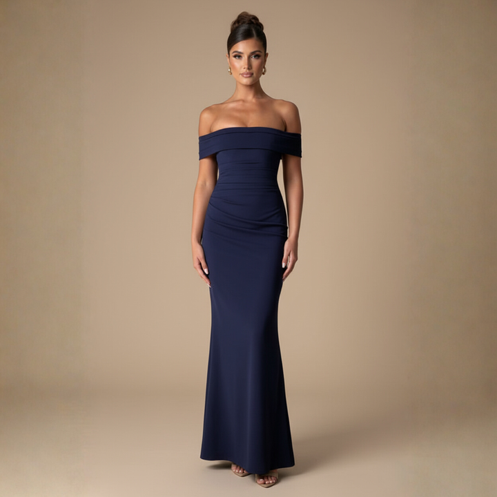 Maxikleid für Frauen mit Eleganter Passform und Dezente Schlitz – Ideal für Abendveranstaltungen und Formelle Anlässe