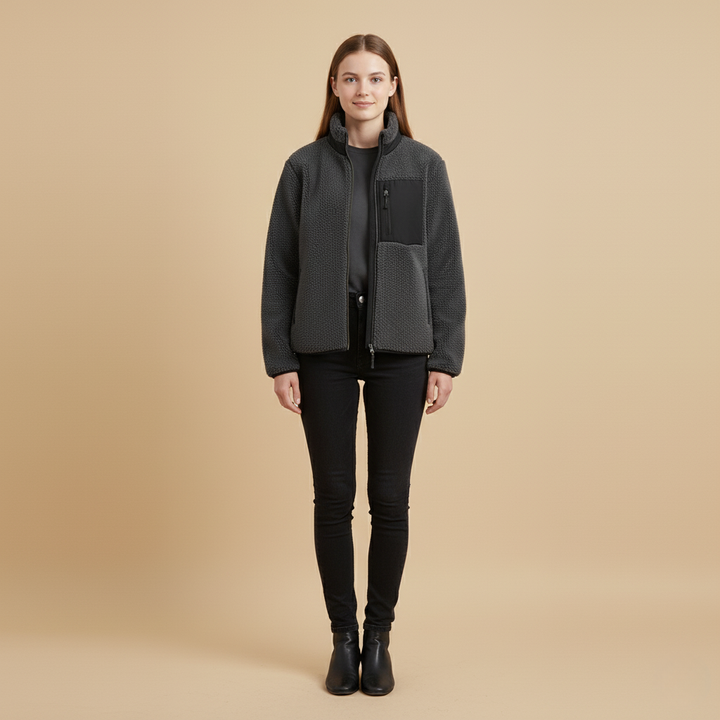 Winterjacke Damen mit Flauschigem Design und Elegantem Stil für Kalte Tage