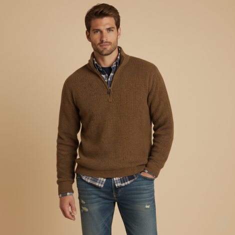 Pullover Herren mit Reißverschluss – Zeitloser und Bequemer Look für Jeden Anlass