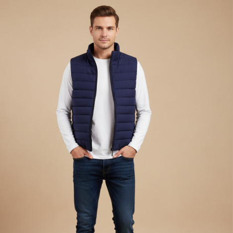 Herren Weste Ärmellos mit Stil für Lässige Anlässe – Komfortable Reguläre Passform