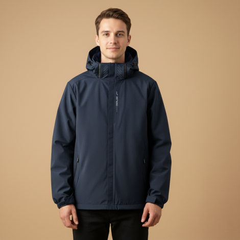 Winterjacke Herren – Wasserdichte Windjacke mit Kapuze für Kälte und Outdoor-Aktivitäten