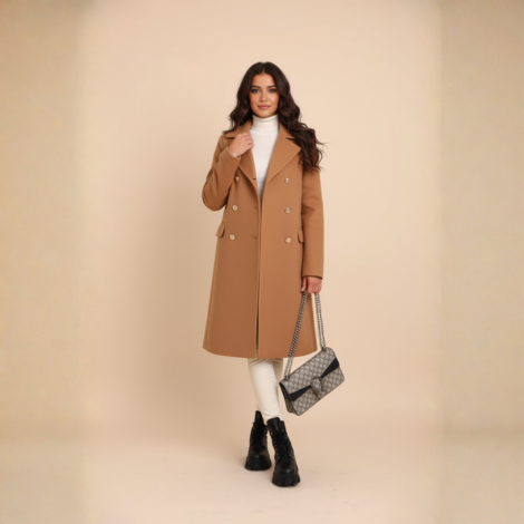Mantel für Damen – Doppelreihiger Stil mit Eleganz für Alltag und besondere Anlässe