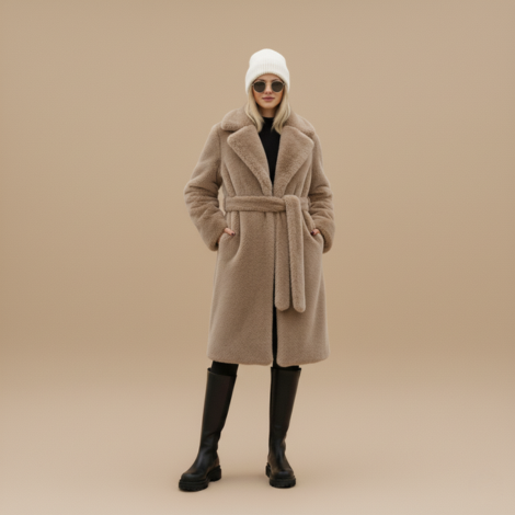 Pelzmantel für Damen mit Luxuriösem Design für Kalte Wintertage und Elegante Anlässe