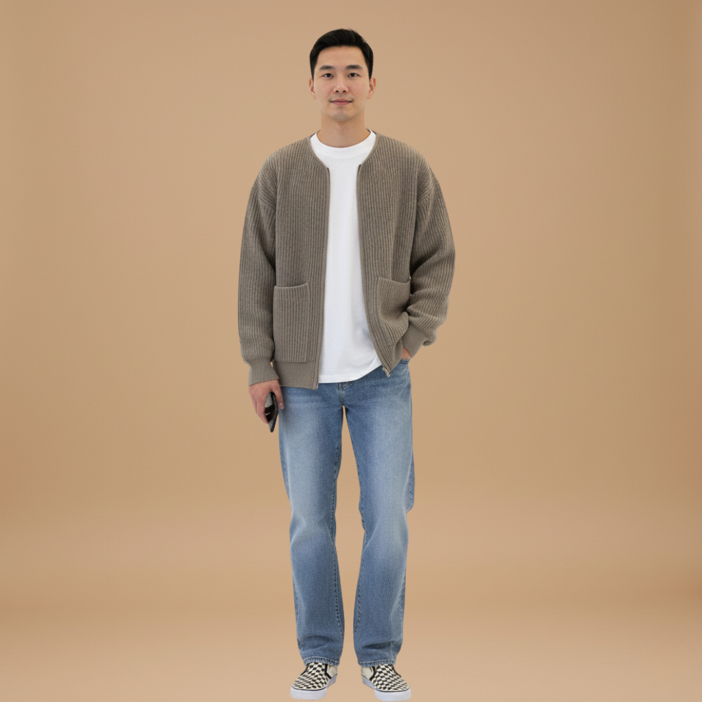 Strickjacke Herren – Stylische und Warme Cardigan für Wintertage, Vielseitig Kombinierbar