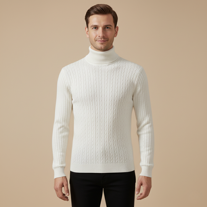 Herren Rollkragen Pullover – Warm haltender in verschiedenen Farben, Pflegeleicht