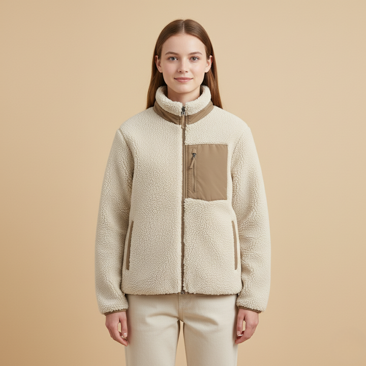 Winterjacke Damen mit Flauschigem Design und Elegantem Stil für Kalte Tage