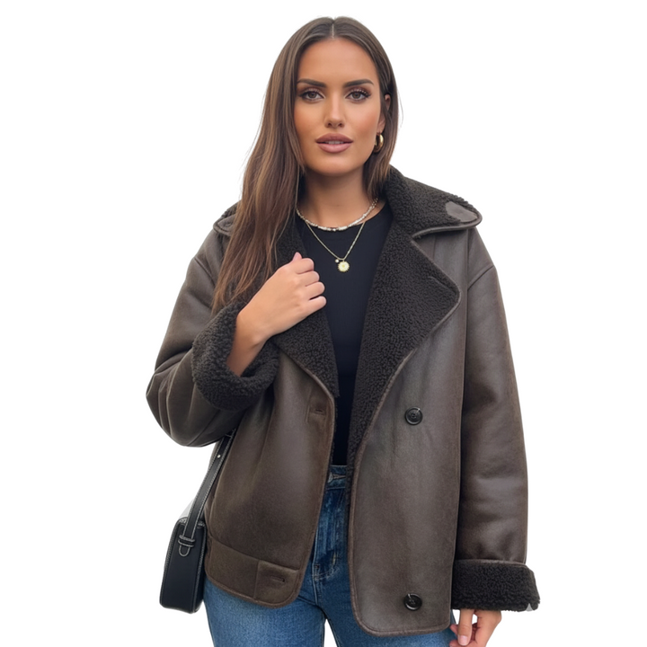Jacke Damen mit Pelzkragen – Übergroße Winterjacke für Stil und Gemütlichkeit