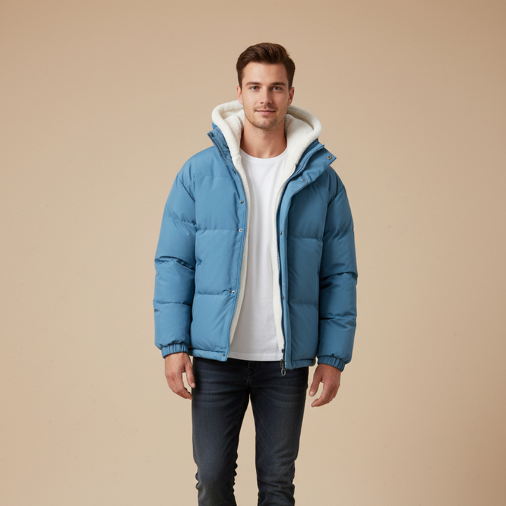 Wintermantel für Unisex mit Reißverschluss – Moderner und warmer Stil für kalte Tage