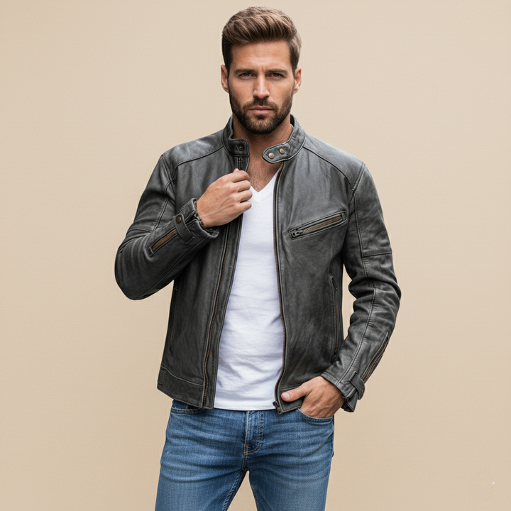 Lederjacke Herren – Wetterfest mit Zeitlosem Stil für Jede Gelegenheit