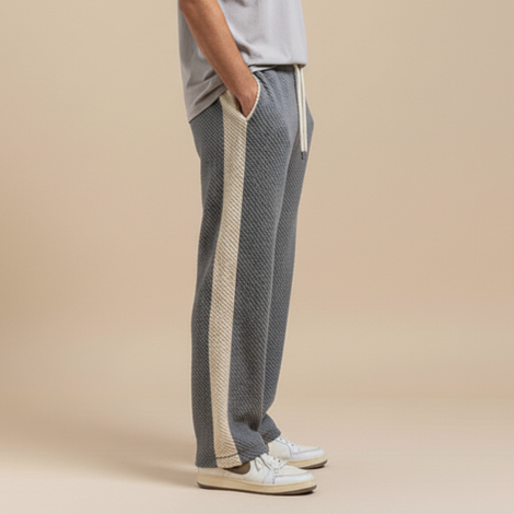 Lässige Relaxed-Fit Hose für Herren mit Streifen – Bequeme Streetwear für den Alltag