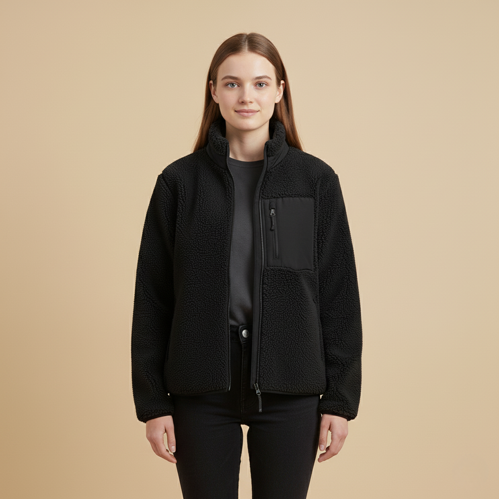 Winterjacke Damen mit Flauschigem Design und Elegantem Stil für Kalte Tage