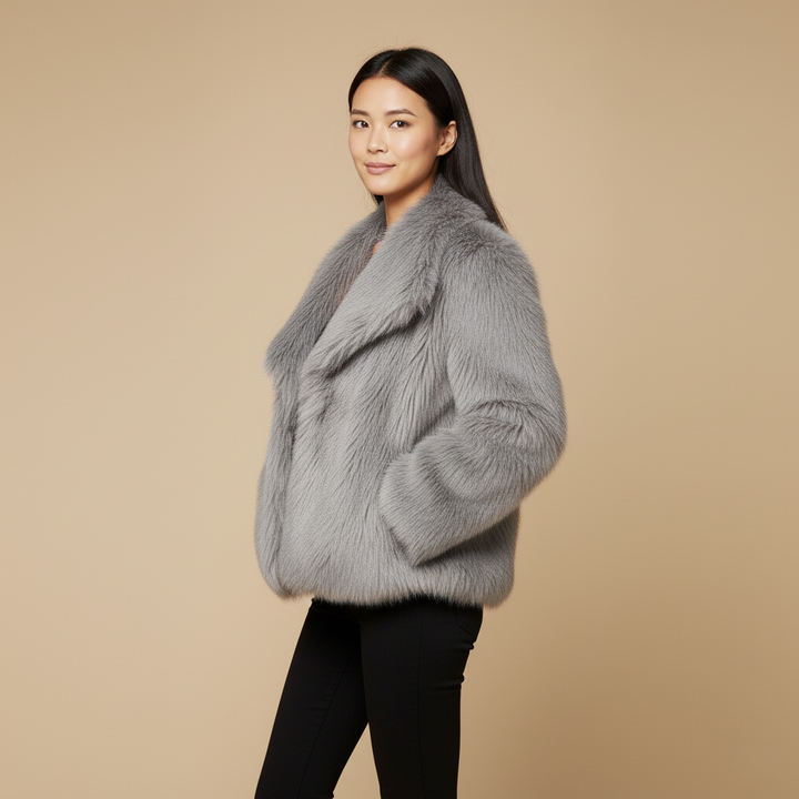 Winterjacke Damen mit Offenem Frontschnitt – Elegante Freizeitjacke für Vielseitige Anlässe